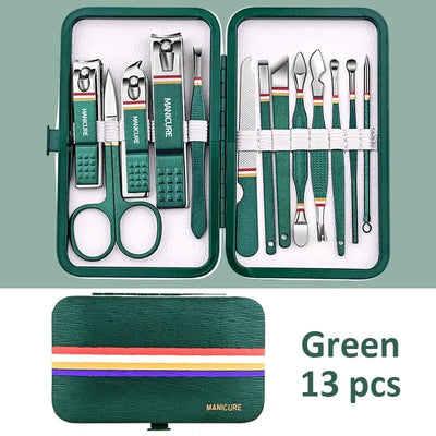 Portable Manicure Set with Sharp Stainless Steel Tools - Smarsty