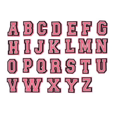 Pink Letter Shoe Charms for Crocs Accessories Women Clogs Pins Men Badge Kids Jeans Girls Decorations Buckle Shoes Accessories - Smarsty