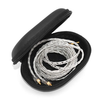 PU Leather Earphones Storage Case with Zipper Closure - Smarsty