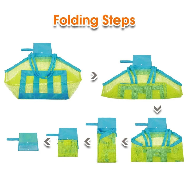 Kids Beach Bag With Anti Sand Net For Storage Solution - Smarsty