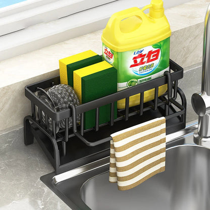 Stainless Steel Kitchen Sink Drain Rack Organizer - Smarsty