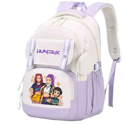 Demon Hunters Anime Backpack Large Capacity School Bag - Smarsty