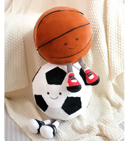 cm football doll, basketball plush toy, creative football doll, pillow, pet ball, dog and cat interactive toy - Smarsty