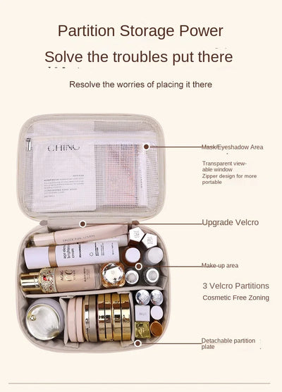 Luxury Makeup Bag With Large Capacity Travel Organizer - Smarsty