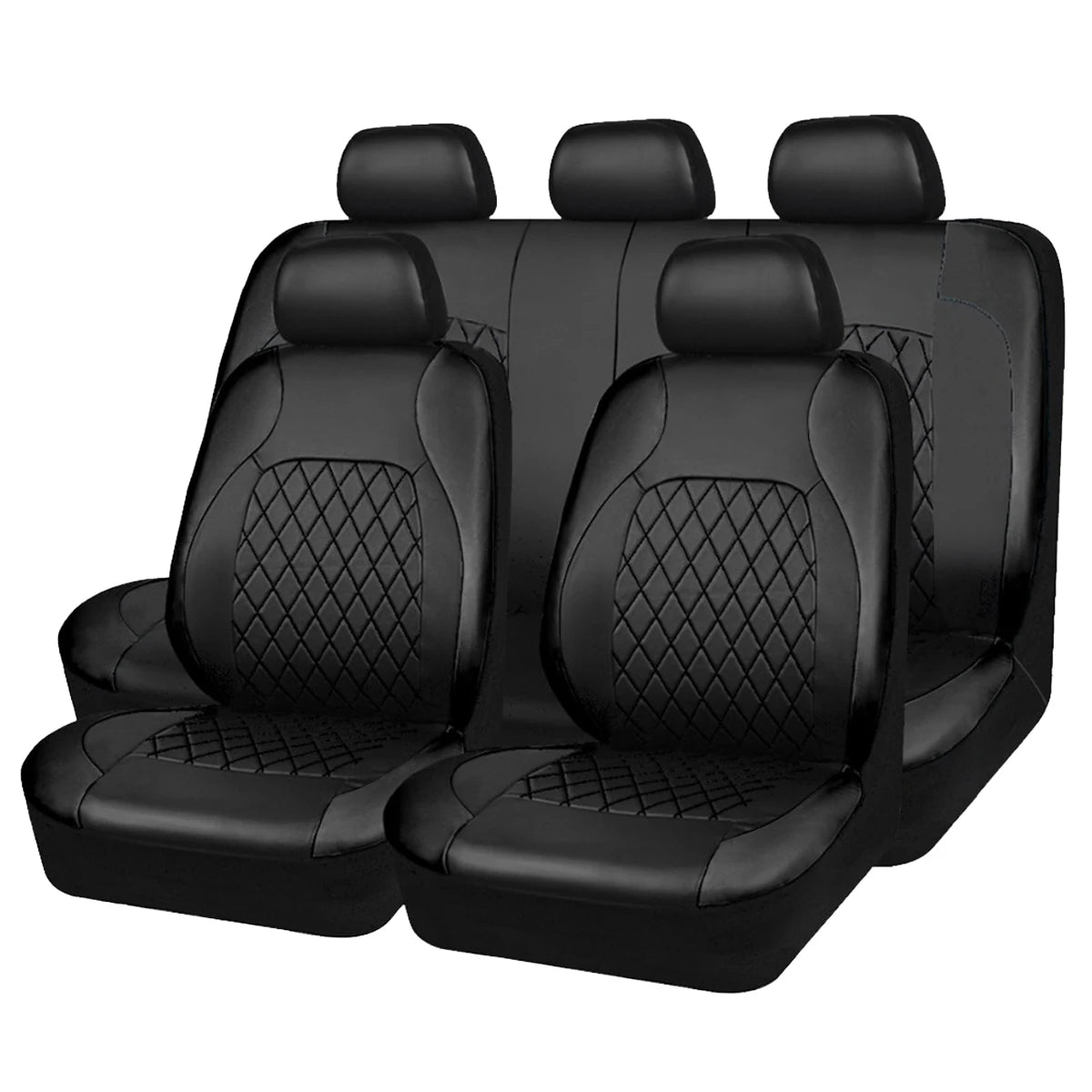 All Season Quilted PU Leather Car Seat Cover Waterproof - Smarsty