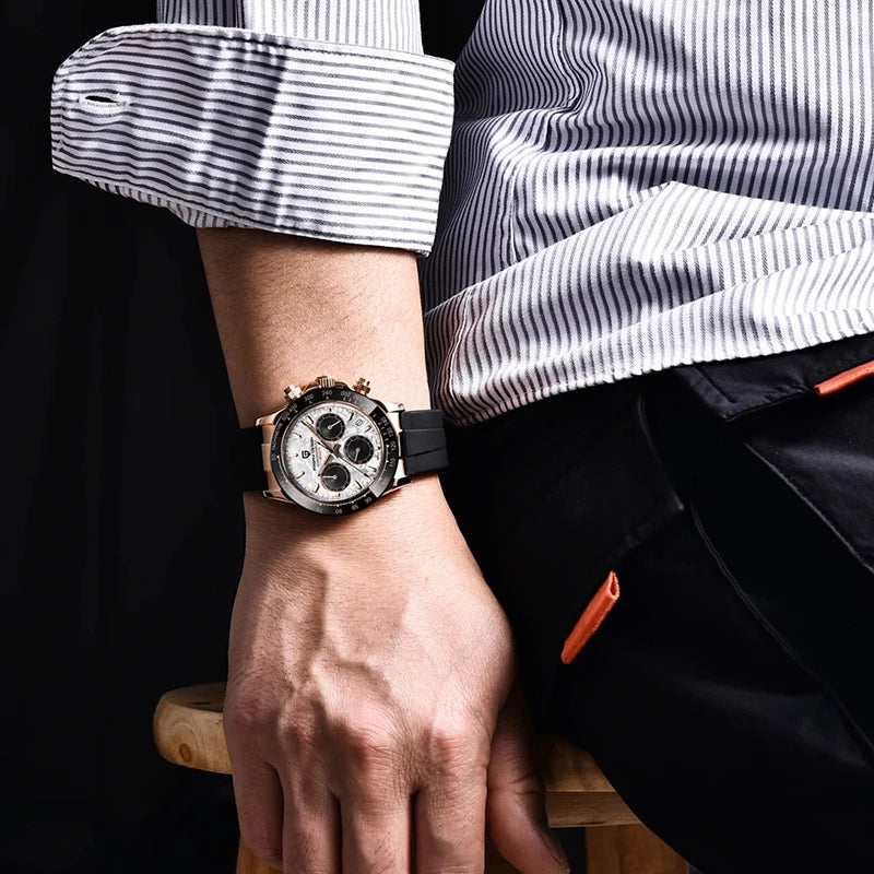 PAGANI DESIGN Men's Waterproof Chronograph Quartz Watch - Smarsty