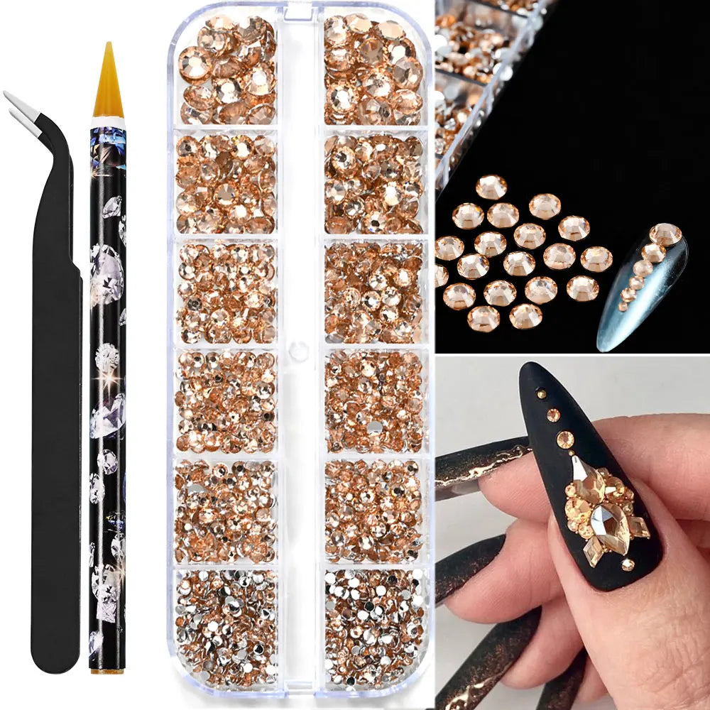 Half Round Pearl Beads for Stunning Nail Art - Smarsty
