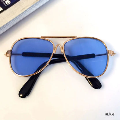 Vintage Round Dog Sunglasses for Stylish Pet Photos - Smarsty