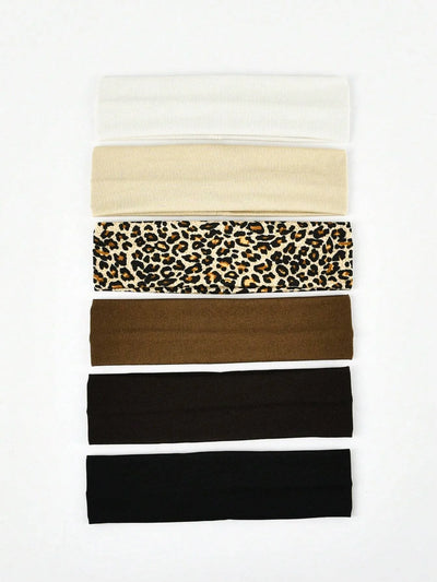 Unisex Sweat Absorbing Sports Headbands 6 Pack Cotton - Smarsty