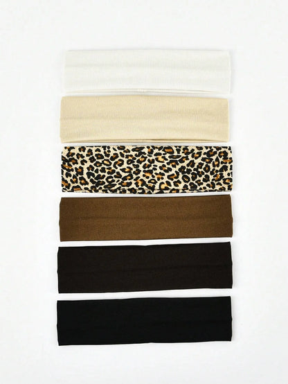 Unisex Sweat Absorbing Sports Headbands 6 Pack Cotton - Smarsty