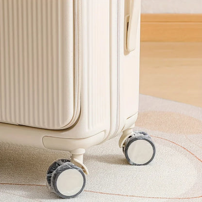 50/80pcs Luggage Wheel Covers - Dustproof Suitcase Protectors Wheel, Disposable Travel Accessories for Trolley Cases
