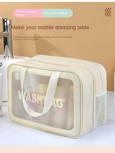 Wet-dry separation makeup bag portable toiletry bag travel essentials large capacity storage bag fitness swimming essentials - Smarsty
