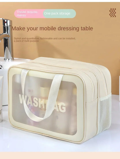 Wet-dry separation makeup bag portable toiletry bag travel essentials large capacity storage bag fitness swimming essentials - Smarsty