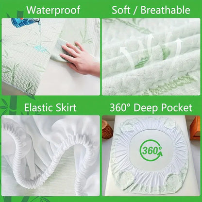 Waterproof Bamboo Mattress Cover with Deep Pocket - Smarsty