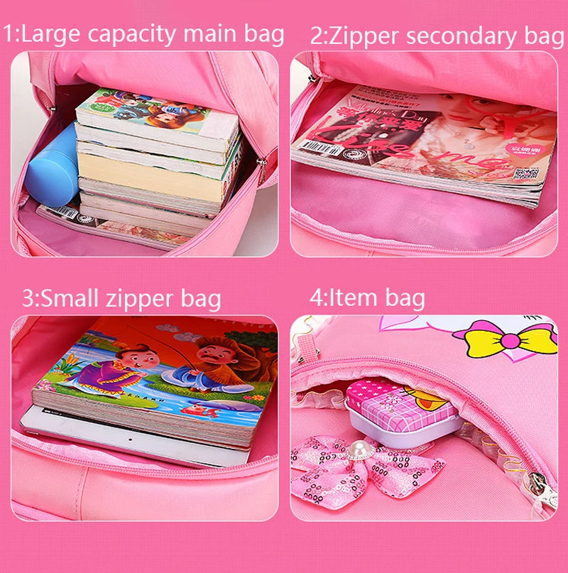 Cute Cat Printed Kids Backpack Waterproof School Bag - Smarsty