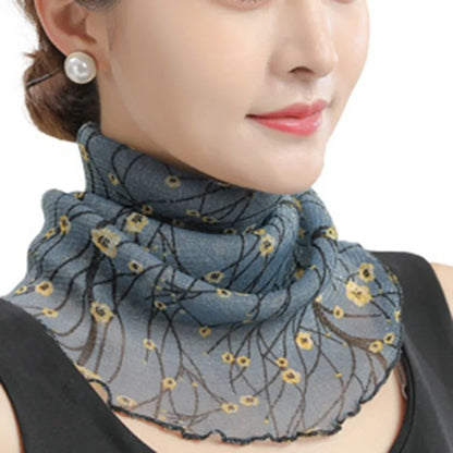 Women Chiffon Sunscreen Scarf Lightweight UV Protection - Smarsty