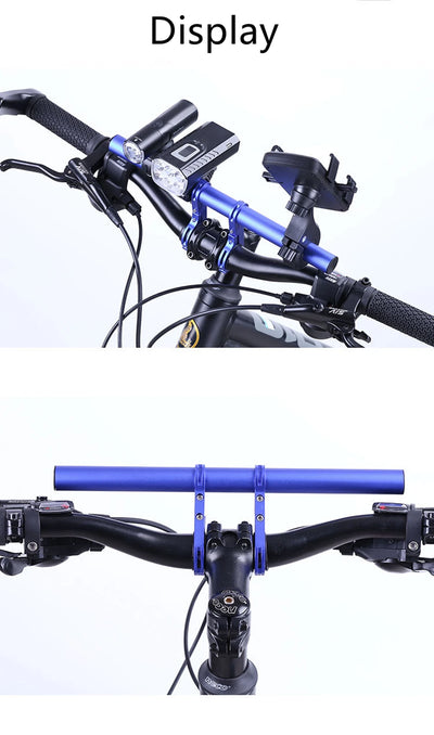 10/20/30cm Bicycle Handlebar Extended Bracket MTB Headlight Mount Extented Bar Road Mountain Bike Handlebar Extender Rack Parts - Smarsty