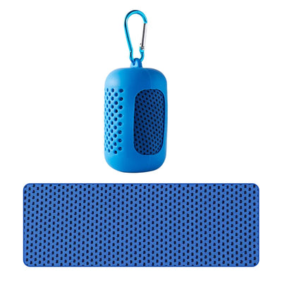Portable Circular Silicone Wrapped Cold Towel Cooling Towel Quick Drying Polyester Fiber Towels Beach Accessories Sport Fitness - Smarsty