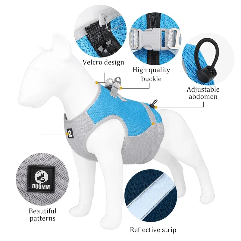 Dog Cooling Vest Adjustable Reflective Harness for Summer - Smarsty