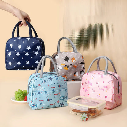 Cartoon Insulated Lunch Bag With Thermal Tote For Picnics - Smarsty