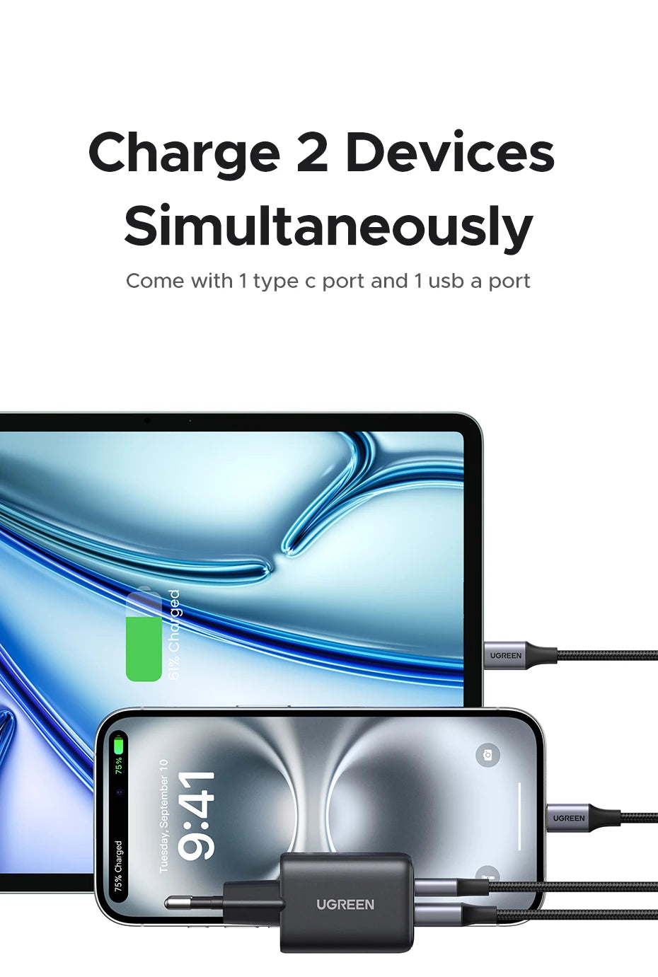 20W GaN USB C Charger PD3 Quick Charge Mini Compact - Smarsty
