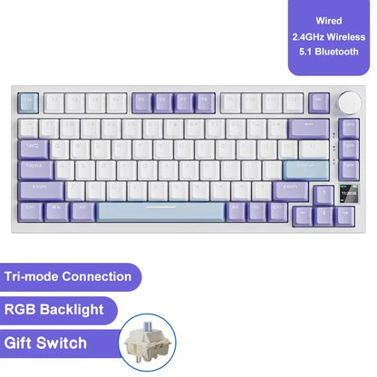 Wireless Mechanical Keyboard With Bluetooth Five One RGB