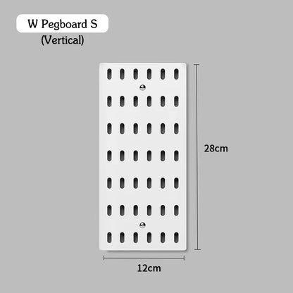 DIY Pegboard Accessories Kitchen Organization No Drill Hanging Shelf Storage Hooks Wall Organizer Crafts For Garage Room