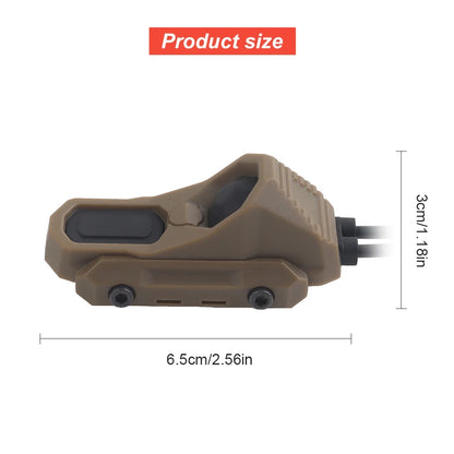 AXON PEQ Laser Pushbutton Dual Button Remote Activation Pressure Switch for SF Flashlight Laser Pointer Comb