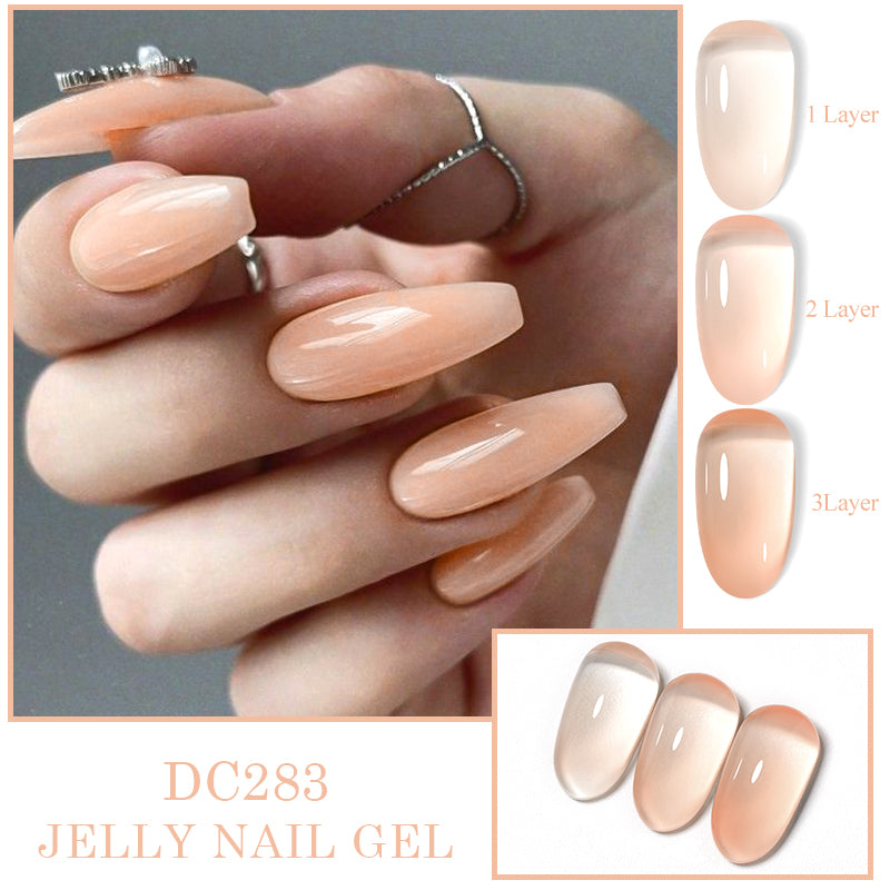 Mtssii 7ml Jelly Gel Polish Translucent Pink Shine - Smarsty
