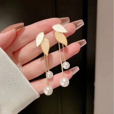 Women's Pearl Petal Ball Earrings for Stylish Party Looks - Smarsty