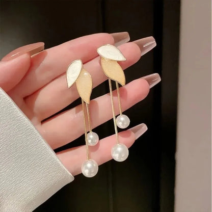 Women's Pearl Petal Ball Earrings for Stylish Party Looks - Smarsty