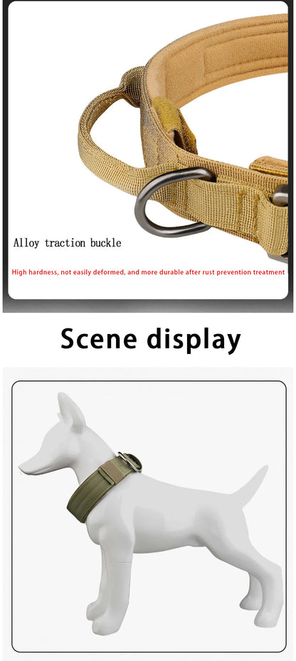 Tactical Nylon Dog Collar with Metal Buckle - Smarsty