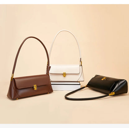 Lux Baguette Bag For Women Genuine Leather Shoulder - Smarsty
