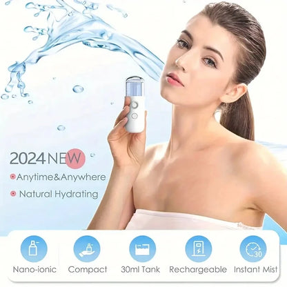 Portable Rechargeable Mini Facial Steamer for Hydration - Smarsty