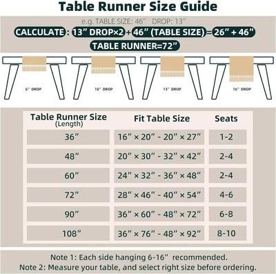 Summer Table Runner with Tassels for Rustic Decor - Smarsty