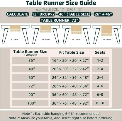Summer Table Runner with Tassels for Rustic Decor - Smarsty