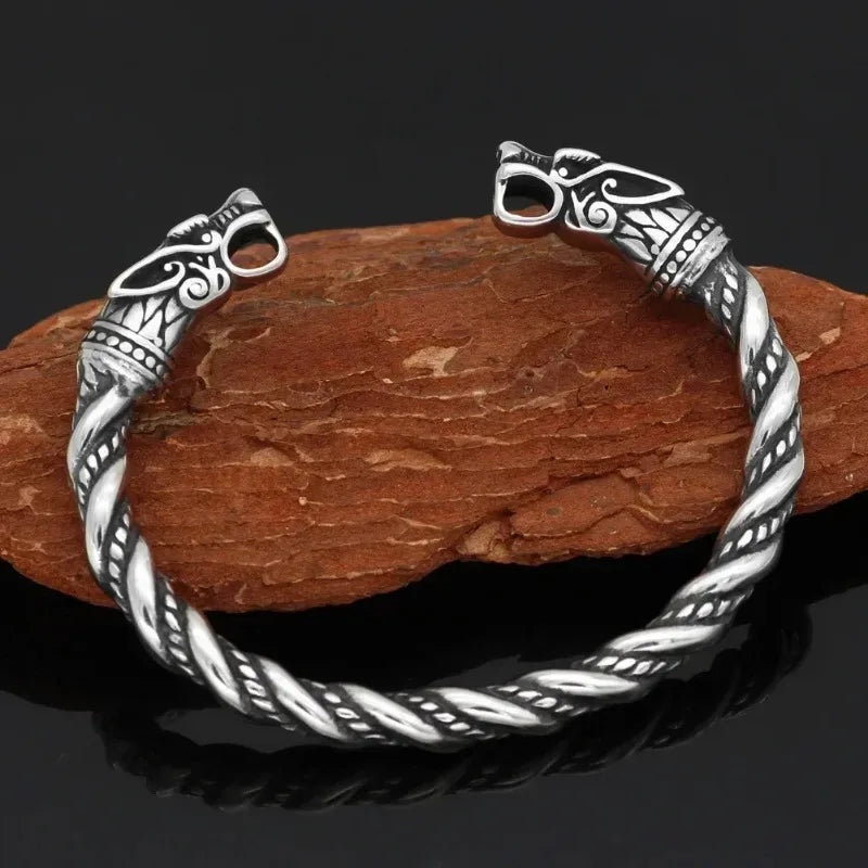 Twisted Stainless Steel Cuff Bracelet Durable Fashion Jewelry - Smarsty