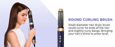High Speed 7 In 1 Hair Dryer Brush with Diffuser - Smarsty