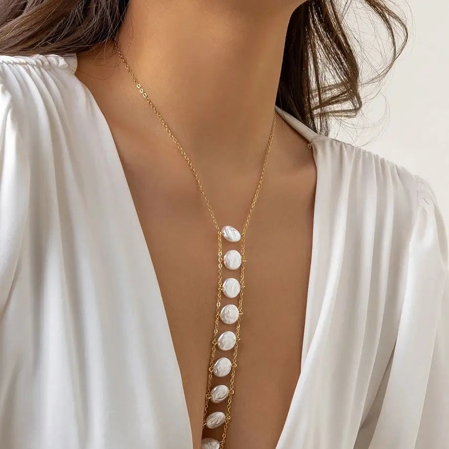 Bohemian Pearl Cross Belly Chain for Summer Style - Smarsty