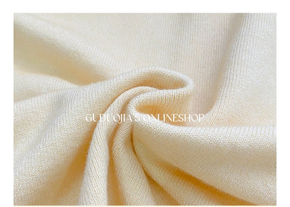 AOSSVIAO Women's Long Sleeve 2025 Cardigan O Neck Button Down Knit Lady Autumn Spring Knitted Single-breasted Cardigan Sweaters - Smarsty