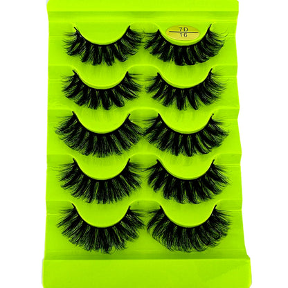 3D Natural Cat Eye False Eyelashes Fluffy Soft 5 Pairs - Smarsty