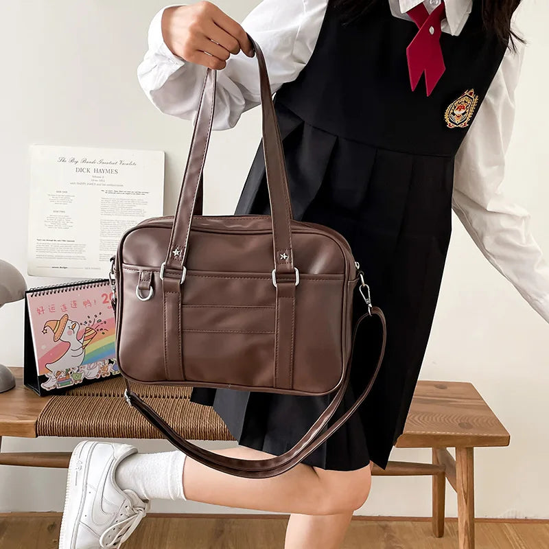 Japanese Style JK Bag Women PU Leather Crossbody Bag - Smarsty