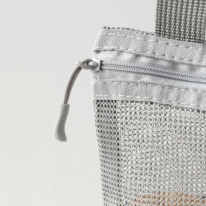 Mesh Makeup Toiletry Storage Bags Handbags Portable Travel Washing Body Shower Tools Organizer Hanging Cosmetic Organizer Pouch - Smarsty