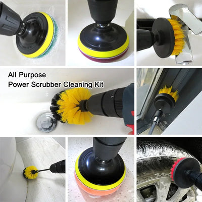 Drill Brush Electric Scrubber Kit For Bathroom Cleaning - Smarsty