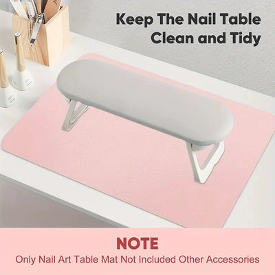 Soft Waterproof Nail Art Table Mat with Easy-Clean Design - Smarsty