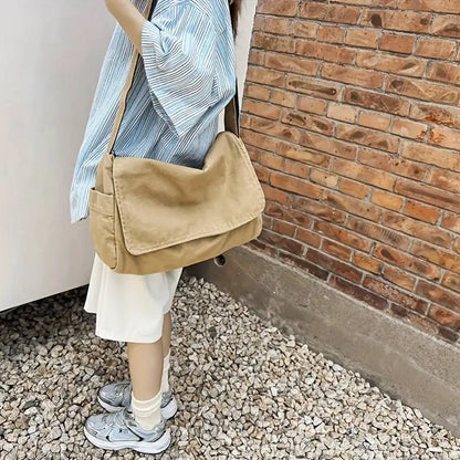 Women's Durable Canvas Messenger Bag Crossbody for Everyday - Smarsty