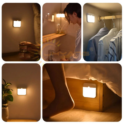 Motion Sensor LED Light with USB Charging for Home - Smarsty