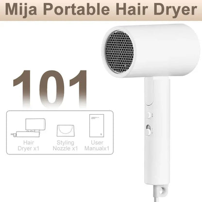 Xiaomi Mijia Portable Anion Hair Dryer Quick Dry 1600W - Smarsty
