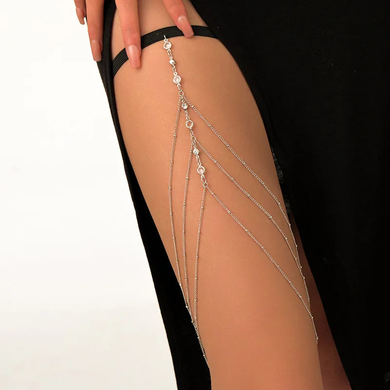 Bohemian Double Layer Metal Leg Chain for Women - Smarsty