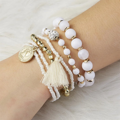 Bohemia Crystal Multicolor Bead Wrap Bracelet for Women - Smarsty